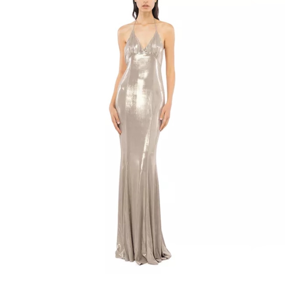 PINKO NWT Belcore Abito Jersey Open Back Gown